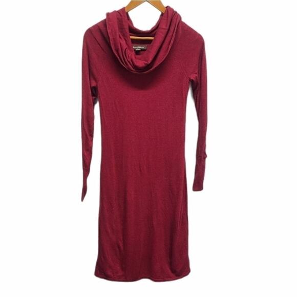 Tommy Bahama Wool Blend Red Cowl Neck Dress‎ Size Small - Picture 3 of 6
